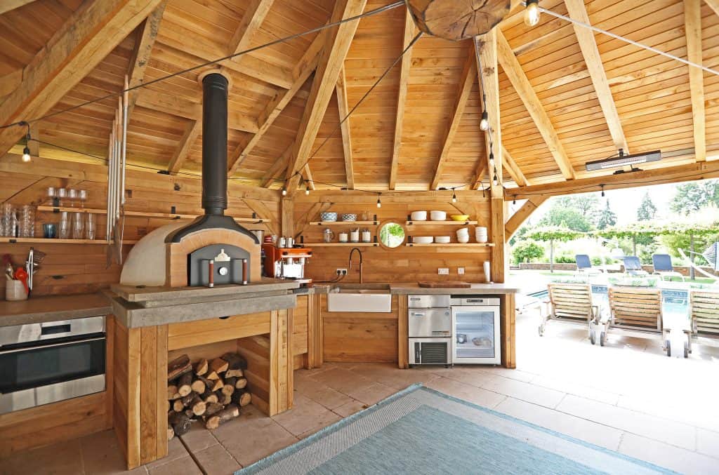 Oak Framed Garden Kitchen from Timberpride
